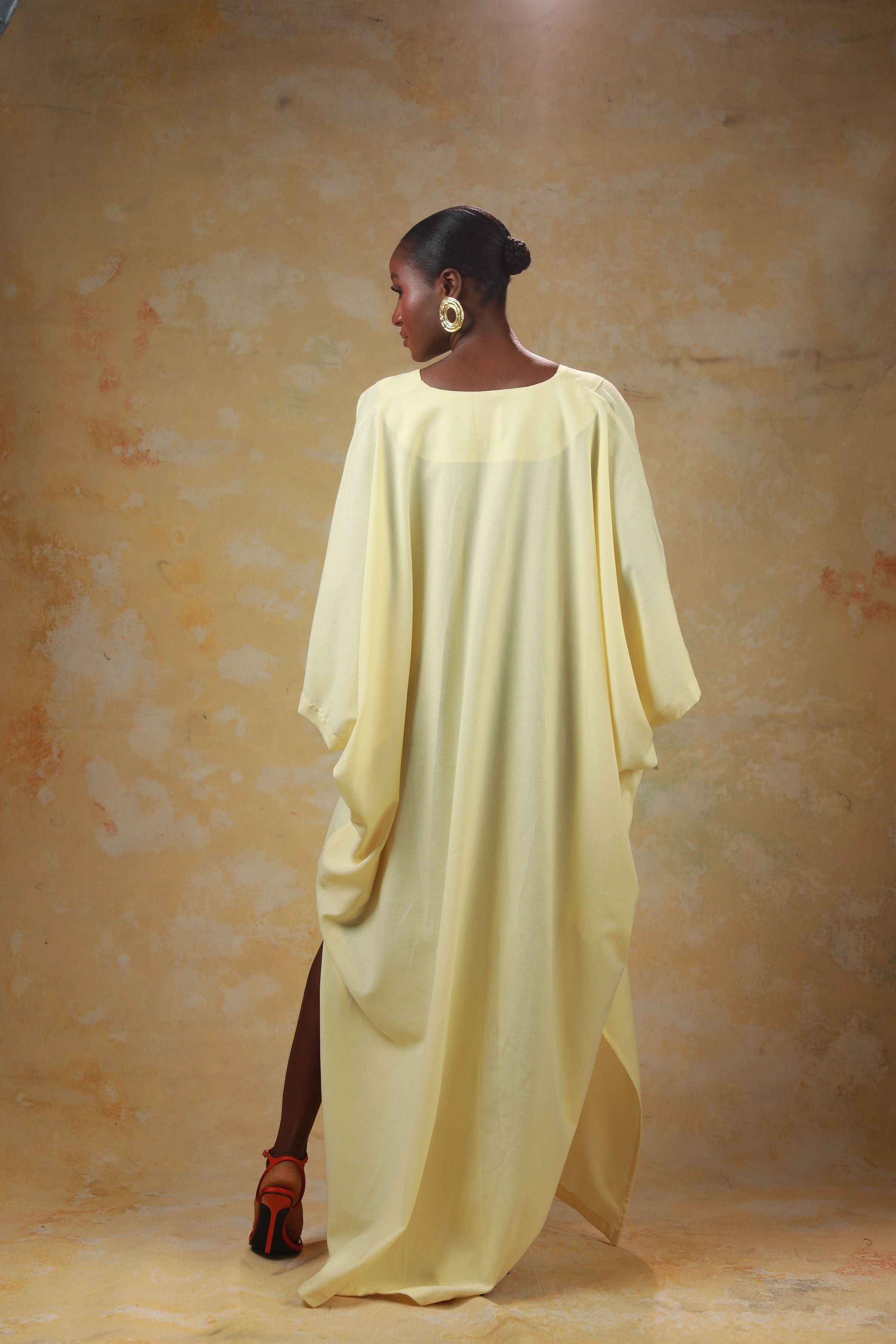 GOLDEN HOUR RELAXED LINEN KAFTAN